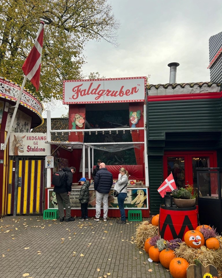 A stall at Bakken, the oldest amusement park in the world.